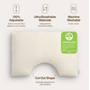 image:imageCoop Home Goods Adjustable Latex Crescent Pillow Queen Talalay Latex amp Microfiber Fill Ergonomic Shape Naturally Cooling EcoFriendly Medium Firm for Back and Side Sleepers GREENGUARD GoldCutout