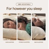 image:imageCoop Home Goods Adjustable Latex Crescent Pillow Queen Talalay Latex amp Microfiber Fill Ergonomic Shape Naturally Cooling EcoFriendly Medium Firm for Back and Side Sleepers GREENGUARD GoldClassic