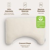 image:imageCoop Home Goods Adjustable Latex Crescent Pillow Queen Talalay Latex amp Microfiber Fill Ergonomic Shape Naturally Cooling EcoFriendly Medium Firm for Back and Side Sleepers GREENGUARD GoldCrescent