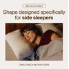 image:imageCoop Home Goods Adjustable Latex Crescent Pillow Queen Talalay Latex amp Microfiber Fill Ergonomic Shape Naturally Cooling EcoFriendly Medium Firm for Back and Side Sleepers GREENGUARD GoldCutout