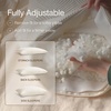image:imageCoop Home Goods Adjustable Latex Crescent Pillow Queen Talalay Latex amp Microfiber Fill Ergonomic Shape Naturally Cooling EcoFriendly Medium Firm for Back and Side Sleepers GREENGUARD GoldClassic