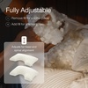 image:imageCoop Home Goods Adjustable Latex Crescent Pillow Queen Talalay Latex amp Microfiber Fill Ergonomic Shape Naturally Cooling EcoFriendly Medium Firm for Back and Side Sleepers GREENGUARD GoldCutout