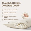 image:imageCoop Home Goods Adjustable Latex Crescent Pillow Queen Talalay Latex amp Microfiber Fill Ergonomic Shape Naturally Cooling EcoFriendly Medium Firm for Back and Side Sleepers GREENGUARD GoldClassic