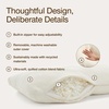 image:imageCoop Home Goods Adjustable Latex Crescent Pillow Queen Talalay Latex amp Microfiber Fill Ergonomic Shape Naturally Cooling EcoFriendly Medium Firm for Back and Side Sleepers GREENGUARD GoldCutout