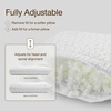 image:imageCoop Home Goods Adjustable Orthopedic Pillow Queen Ergonomic Cervical Neck Support Memory Foam Pillows for Side amp Back Sleepers Breathable Washable Cover GREENGUARD amp CertiPURUS CertifiedQueen