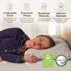 image:imageCoop Home Goods Adjustable Orthopedic Pillow Queen Ergonomic Cervical Neck Support Memory Foam Pillows for Side amp Back Sleepers Breathable Washable Cover GREENGUARD amp CertiPURUS CertifiedQueen