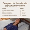 image:imageCoop Home Goods Adjustable Wedge Pillow Ergonomic Memory Foam Pillow for Elevated Leg amp Back Support Pregnancy Acid Reflux Sleep Comfort amp Recovery CertiPURUS amp GreenGuard Gold Certified