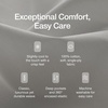 image:imageCoop Home Goods Cool Cooling Bed Sheets 4 Piece Full Sheet Set Dove Grey Breathable Cooling and Super Soft Luxury Spa amp Hotel Quality Full Size Bed SetDove Grey