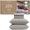 image:imageCoop Home Goods Cool Cooling Bed Sheets 4 Piece Full Sheet Set Dove Grey Breathable Cooling and Super Soft Luxury Spa amp Hotel Quality Full Size Bed SetDove Grey