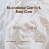 image:imageCoop Home Goods Cool Cooling Bed Sheets 4 Piece Full Sheet Set Dove Grey Breathable Cooling and Super Soft Luxury Spa amp Hotel Quality Full Size Bed SetWhite