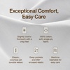 image:imageCoop Home Goods Cool Cooling Bed Sheets 4 Piece Full Sheet Set Dove Grey Breathable Cooling and Super Soft Luxury Spa amp Hotel Quality Full Size Bed SetWhite