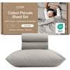 image:imageCoop Home Goods Cool Cooling Bed Sheets 4 Piece Full Sheet Set Dove Grey Breathable Cooling and Super Soft Luxury Spa amp Hotel Quality Full Size Bed SetDove Grey