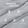 image:imageCoop Home Goods Cool Cooling Pillow Case Set of 2 Dove Grey Queen Size Pillow Covers Luxury Spa Breathable Hotel Quality Pillow CasesDove Grey