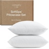image:imageCoop Home Goods Cool Cooling Pillow Case Set of 2 Dove Grey Queen Size Pillow Covers Luxury Spa Breathable Hotel Quality Pillow CasesWhite