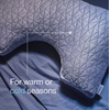 image:imageCoop Home Goods Cool Side Crescent Pillowcase Queen Size Cooling Pillow Case for Hot Sleepers Crescent Shape TwoSided Pillow Covers Cozy Side amp Cool Side Ultra Soft Lulltra Cool TechnologyCutout