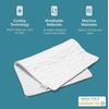 image:imageCoop Home Goods Cool Side Crescent Pillowcase Queen Size Cooling Pillow Case for Hot Sleepers Crescent Shape TwoSided Pillow Covers Cozy Side amp Cool Side Ultra Soft Lulltra Cool TechnologyStandard
