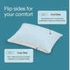 image:imageCoop Home Goods Cool Side Crescent Pillowcase Queen Size Cooling Pillow Case for Hot Sleepers Crescent Shape TwoSided Pillow Covers Cozy Side amp Cool Side Ultra Soft Lulltra Cool TechnologyTravel