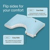 image:imageCoop Home Goods Cool Side Crescent Pillowcase Queen Size Cooling Pillow Case for Hot Sleepers Crescent Shape TwoSided Pillow Covers Cozy Side amp Cool Side Ultra Soft Lulltra Cool TechnologyCutout