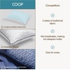 image:imageCoop Home Goods Cool Side Crescent Pillowcase Queen Size Cooling Pillow Case for Hot Sleepers Crescent Shape TwoSided Pillow Covers Cozy Side amp Cool Side Ultra Soft Lulltra Cool TechnologyTravel