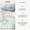 image:imageCoop Home Goods Eden Bed Pillow Queen Size for Sleeping on Back Stomach and Side Sleeper Medium Soft Memory Foam Cooling Gel  CertiPURUSGREENGUARD GoldCrescent