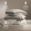 image:imageCoop Home Goods Eden Bed Pillow Queen Size for Sleeping on Back Stomach and Side Sleeper Medium Soft Memory Foam Cooling Gel  CertiPURUSGREENGUARD GoldClassic