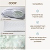 image:imageCoop Home Goods Eden Bed Pillow Queen Size for Sleeping on Back Stomach and Side Sleeper Medium Soft Memory Foam Cooling Gel  CertiPURUSGREENGUARD GoldClassic