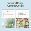 image:imageCoop Home Goods Eden Bed Pillow Queen Size for Sleeping on Back Stomach and Side Sleeper Medium Soft Memory Foam Cooling Gel  CertiPURUSGREENGUARD GoldCrescent