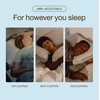 image:imageCoop Home Goods Eden Bed Pillow Queen Size for Sleeping on Back Stomach and Side Sleeper Medium Soft Memory Foam Cooling Gel  CertiPURUSGREENGUARD GoldCrescent