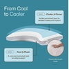 image:imageCoop Home Goods Eden Bed Pillow Queen Size for Sleeping on Back Stomach and Side Sleeper Medium Soft Memory Foam Cooling Gel  CertiPURUSGREENGUARD GoldCrescent