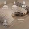 image:imageCoop Home Goods Eden Bed Pillow Queen Size for Sleeping on Back Stomach and Side Sleeper Medium Soft Memory Foam Cooling Gel  CertiPURUSGREENGUARD GoldCutout