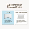 image:imageCoop Home Goods Essence Cooling Down Alternative Pillows Set of 2 Queen Size Adjustable Cooling Pillow for Hot Sleepers CoolTouch Luxury Hotel Pillows for Stomach Back or Side Sleepers 27x17Crescent