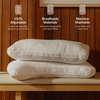 image:imageCoop Home Goods Essence Cooling Down Alternative Pillows Set of 2 Queen Size Adjustable Cooling Pillow for Hot Sleepers CoolTouch Luxury Hotel Pillows for Stomach Back or Side Sleepers 27x17Crescent