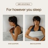 image:imageCoop Home Goods Essence Cooling Down Alternative Pillows Set of 2 Queen Size Adjustable Cooling Pillow for Hot Sleepers CoolTouch Luxury Hotel Pillows for Stomach Back or Side Sleepers 27x17Crescent