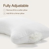 image:imageCoop Home Goods Essence Cooling Down Alternative Pillows Set of 2 Queen Size Adjustable Cooling Pillow for Hot Sleepers CoolTouch Luxury Hotel Pillows for Stomach Back or Side Sleepers 27x17Crescent