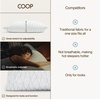 image:imageCoop Home Goods Latex Pillow Case Queen UltraSoft Breathable CottonBlend Pillowcase with Zipper Machine Washable EcoFriendly Quilted Case for Adjustable PillowsStandard