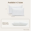 image:imageCoop Home Goods Latex Pillow Case Queen UltraSoft Breathable CottonBlend Pillowcase with Zipper Machine Washable EcoFriendly Quilted Case for Adjustable PillowsStandard