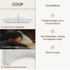 image:imageCoop Home Goods Latex Pillow Case Queen UltraSoft Breathable CottonBlend Pillowcase with Zipper Machine Washable EcoFriendly Quilted Case for Adjustable PillowsCrescent