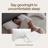 image:imageCoop Home Goods Latex Pillow Case Queen UltraSoft Breathable CottonBlend Pillowcase with Zipper Machine Washable EcoFriendly Quilted Case for Adjustable PillowsCrescent