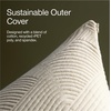 image:imageCoop Home Goods Latex Pillow Case Queen UltraSoft Breathable CottonBlend Pillowcase with Zipper Machine Washable EcoFriendly Quilted Case for Adjustable PillowsStandard