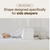 image:imageCoop Home Goods Leg Support amp Knee Pillow for Side Sleeper Adjustable Soft Orthopedic Leg Pillow for Sleeping Pregnancy Sciatica Back Hip and Joint Support with Washable CoverKnee