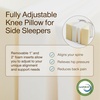 image:imageCoop Home Goods Leg Support amp Knee Pillow for Side Sleeper Adjustable Soft Orthopedic Leg Pillow for Sleeping Pregnancy Sciatica Back Hip and Joint Support with Washable CoverKnee