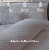 image:imageCoop Home Goods Original Adjustable Body Pillow 20x54 Long Pillow for Back Shoulder Hip and Knee Support Side Sleeper Body Pillows for Adults with Memory Foam amp Washable CoverBody Pillow  Protector