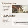 image:imageCoop Home Goods Original Adjustable Body Pillow 20x54 Long Pillow for Back Shoulder Hip and Knee Support Side Sleeper Body Pillows for Adults with Memory Foam amp Washable CoverBody Pillow  Protector