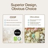 image:imageCoop Home Goods Original Crescent Adjustable Pillow Queen Bed Pillows for Shoulder Neck amp Head Support Crescent Foam Pillows  Medium Firm for Back amp Side Sleeper CertiPURUSGREENGUARD GoldCutout White