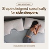image:imageCoop Home Goods Original Crescent Adjustable Pillow Queen Bed Pillows for Shoulder Neck amp Head Support Crescent Foam Pillows  Medium Firm for Back amp Side Sleeper CertiPURUSGREENGUARD GoldCutout White