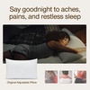 image:imageCoop Home Goods Original Crescent Adjustable Pillow Queen Bed Pillows for Shoulder Neck amp Head Support Crescent Foam Pillows  Medium Firm for Back amp Side Sleeper CertiPURUSGREENGUARD GoldOriginal White
