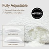 image:imageCoop Home Goods Original Crescent Adjustable Pillow Queen Bed Pillows for Shoulder Neck amp Head Support Crescent Foam Pillows  Medium Firm for Back amp Side Sleeper CertiPURUSGREENGUARD GoldCrescent White