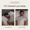 image:imageCoop Home Goods Original Crescent Adjustable Pillow Queen Bed Pillows for Shoulder Neck amp Head Support Crescent Foam Pillows  Medium Firm for Back amp Side Sleeper CertiPURUSGREENGUARD GoldCrescent White
