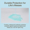 image:imageCoop Home Goods UltraCool Waterproof Mattress Protector Twin Cooling Mattress Protector Machine Washable Cooling Bed Cover Whisper Quiet Waterproof Bed Cover Twin 39x75Full