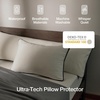 image:imageCoop Home Goods UltraTech Pillow Protector for Memory Foam Pillows Waterproof Pack of 2 Queen Size Pillow Covers OekoTex Certified Breathable Zippered Covers Machine WashableToddler Grey